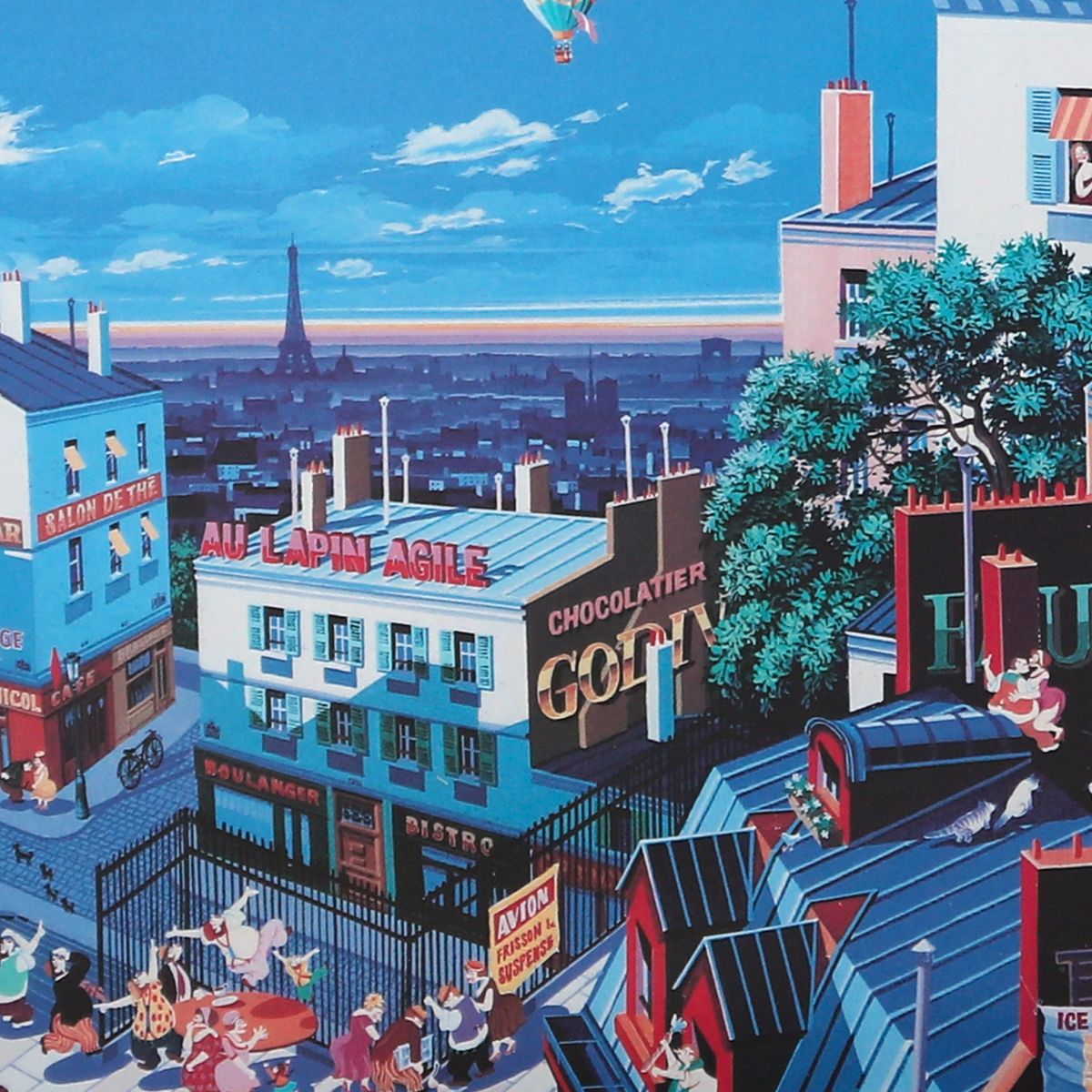 Hiro Yamagata- Offset Lithograph "Air Show"