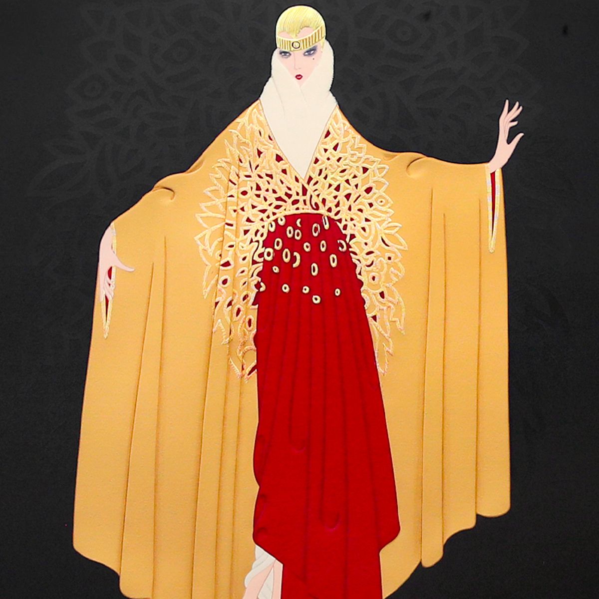 Erte- Serigraph on Paper "Paris Days and Nights"