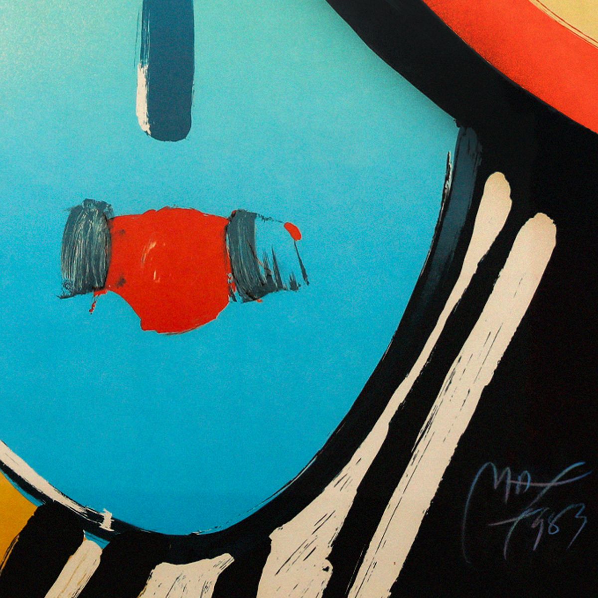 Peter Max- Vintage Lithograph "Deco Lady"