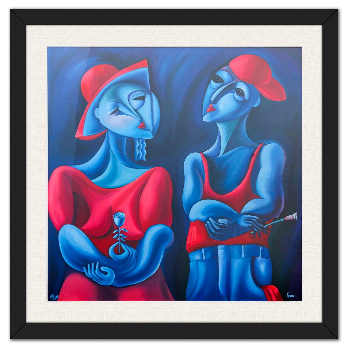 Yuroz- Serigraph "Harmony in Red"