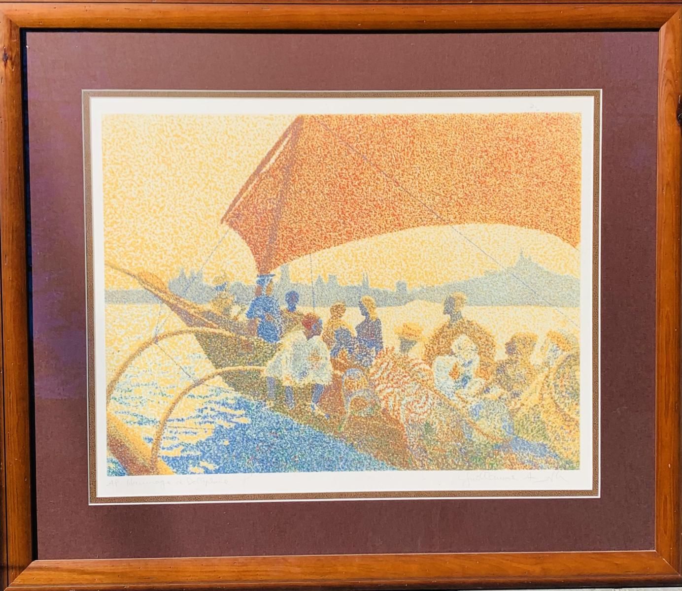 Guillaume Azoulay- Serigraph on paper "Hommage a C dellpian"