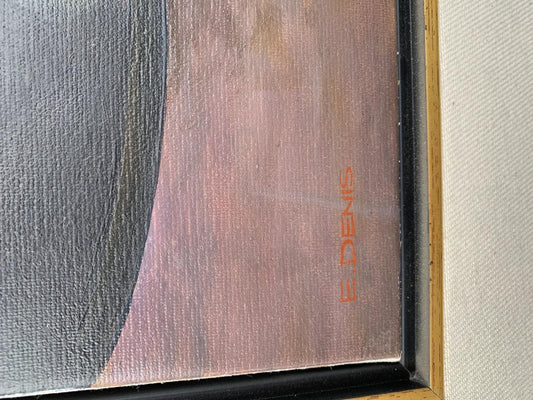 E. Dennis - Original painting on canvas  "Wine Bottles "