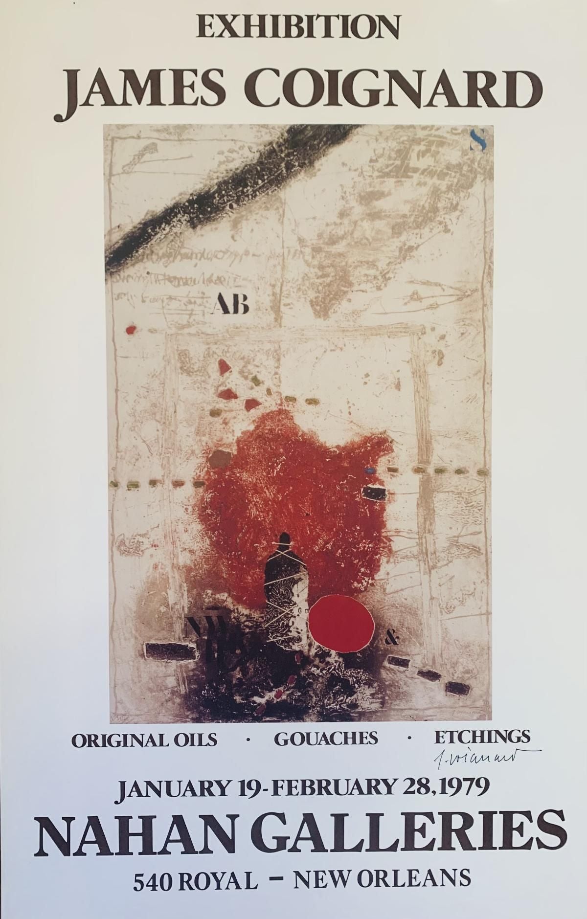 James Coignard , Rafal Olbinksi , Theo Tobiasse- Collection of 5 hand signed posters