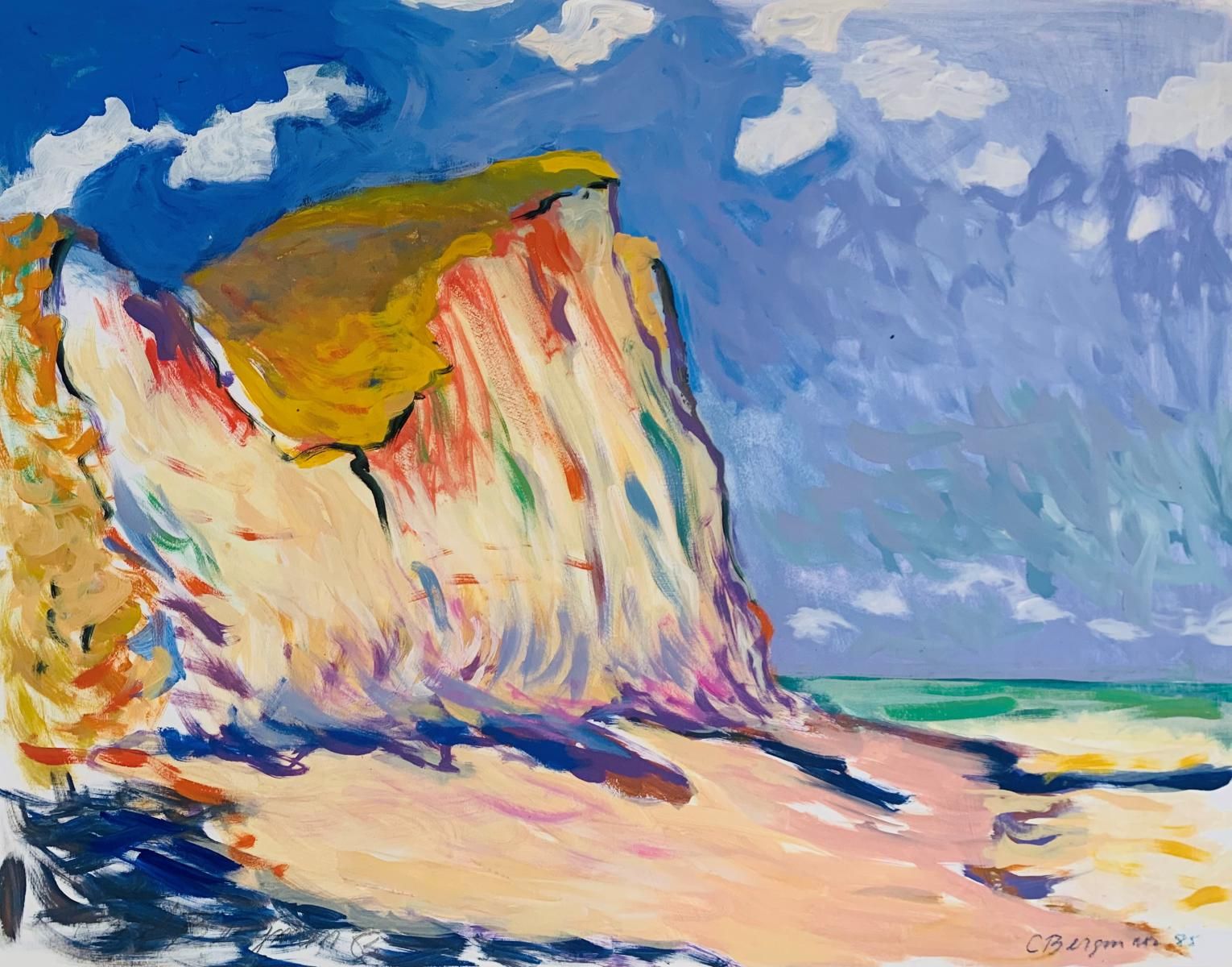 C Bergman- Acrylic painting on paper