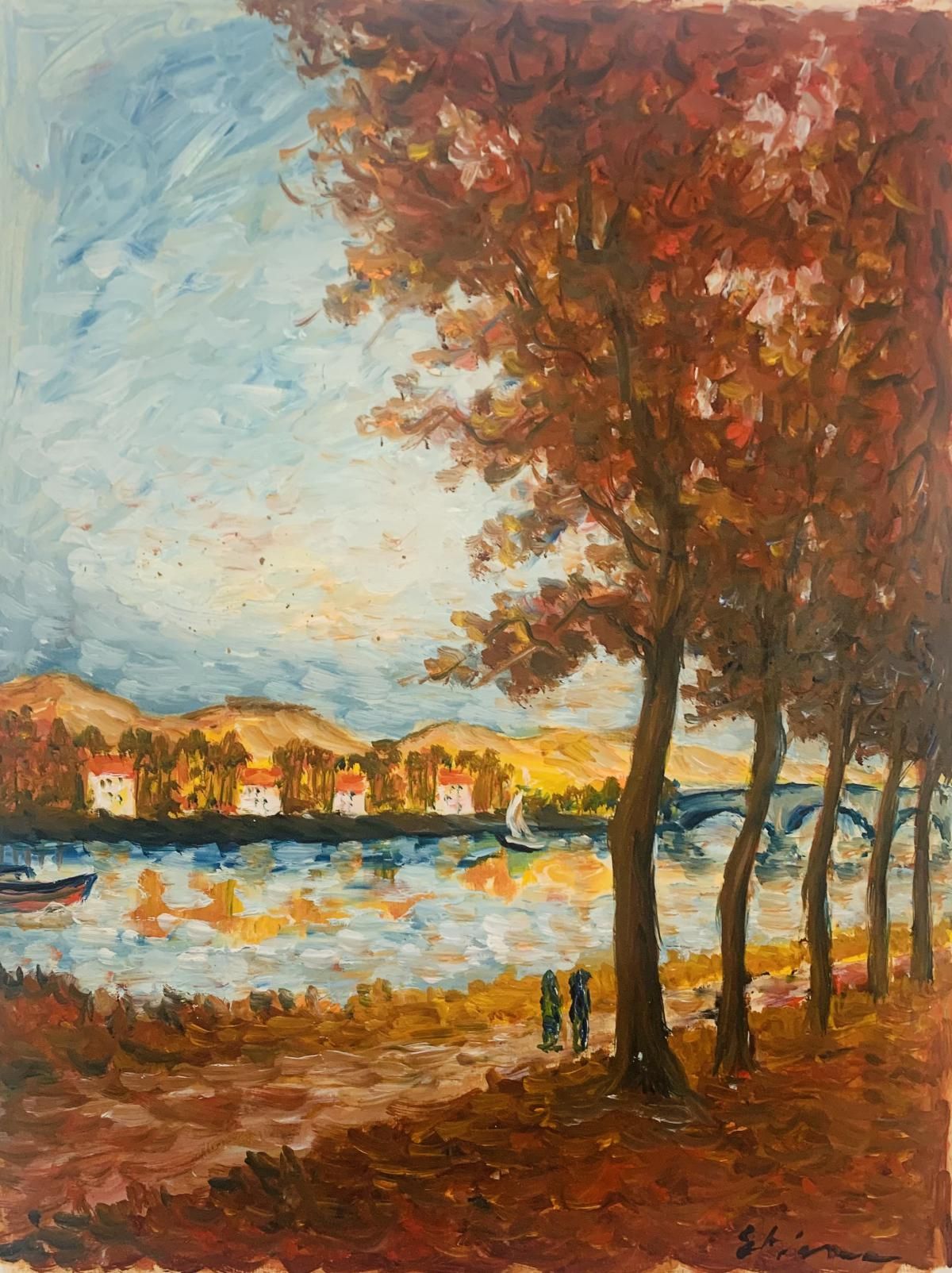 E.R.- Acrylic painting on paper