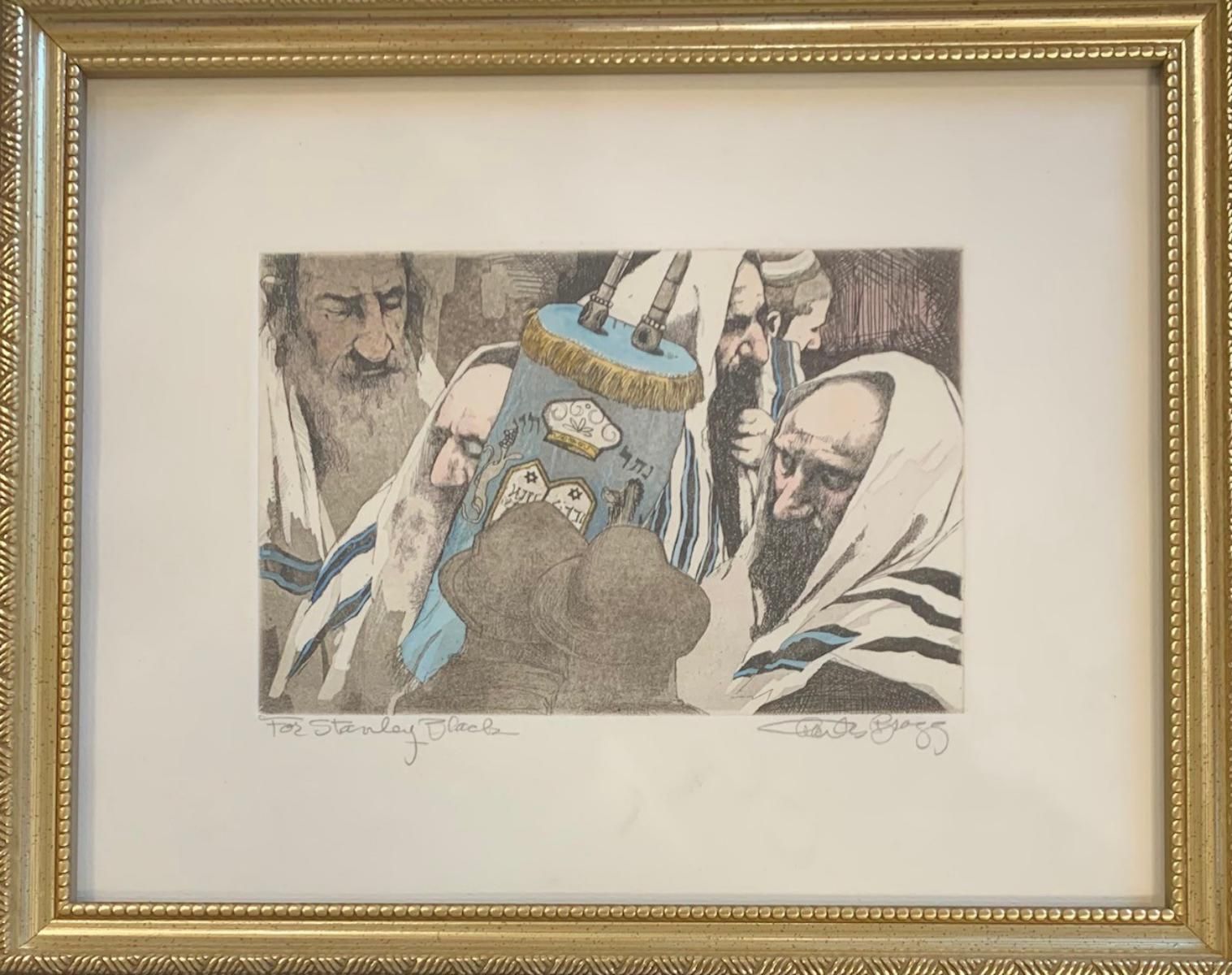 Charles Bragg- Dedicated etching on paper