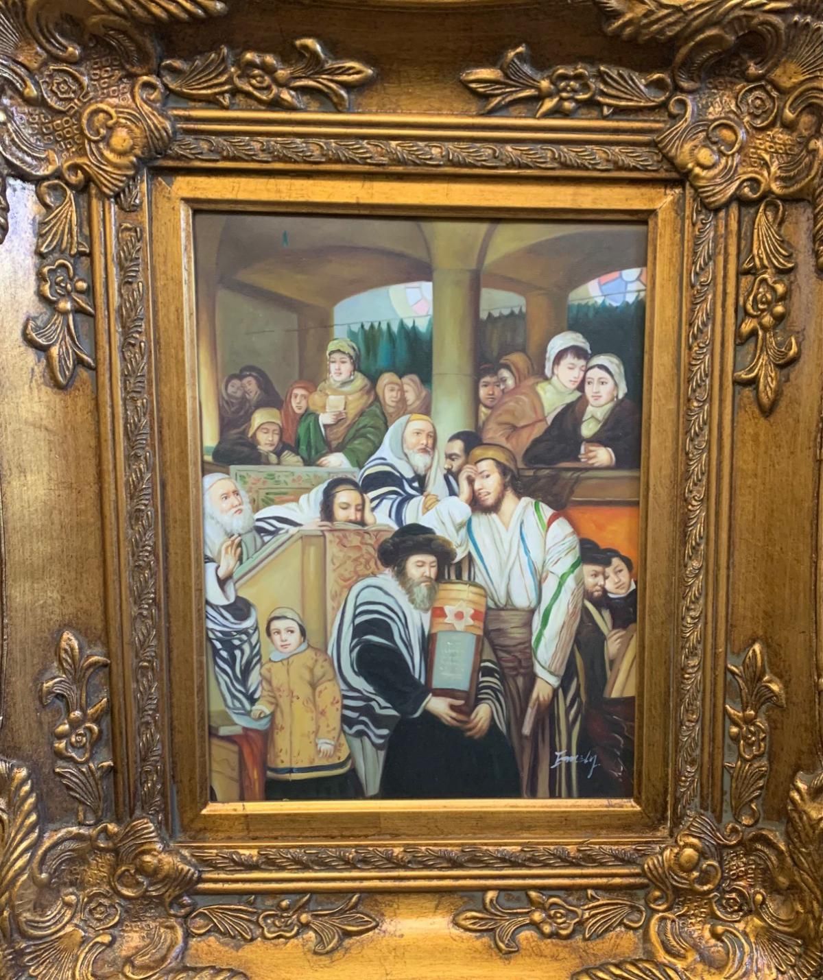 Unknown- Hand Embellished on canvas