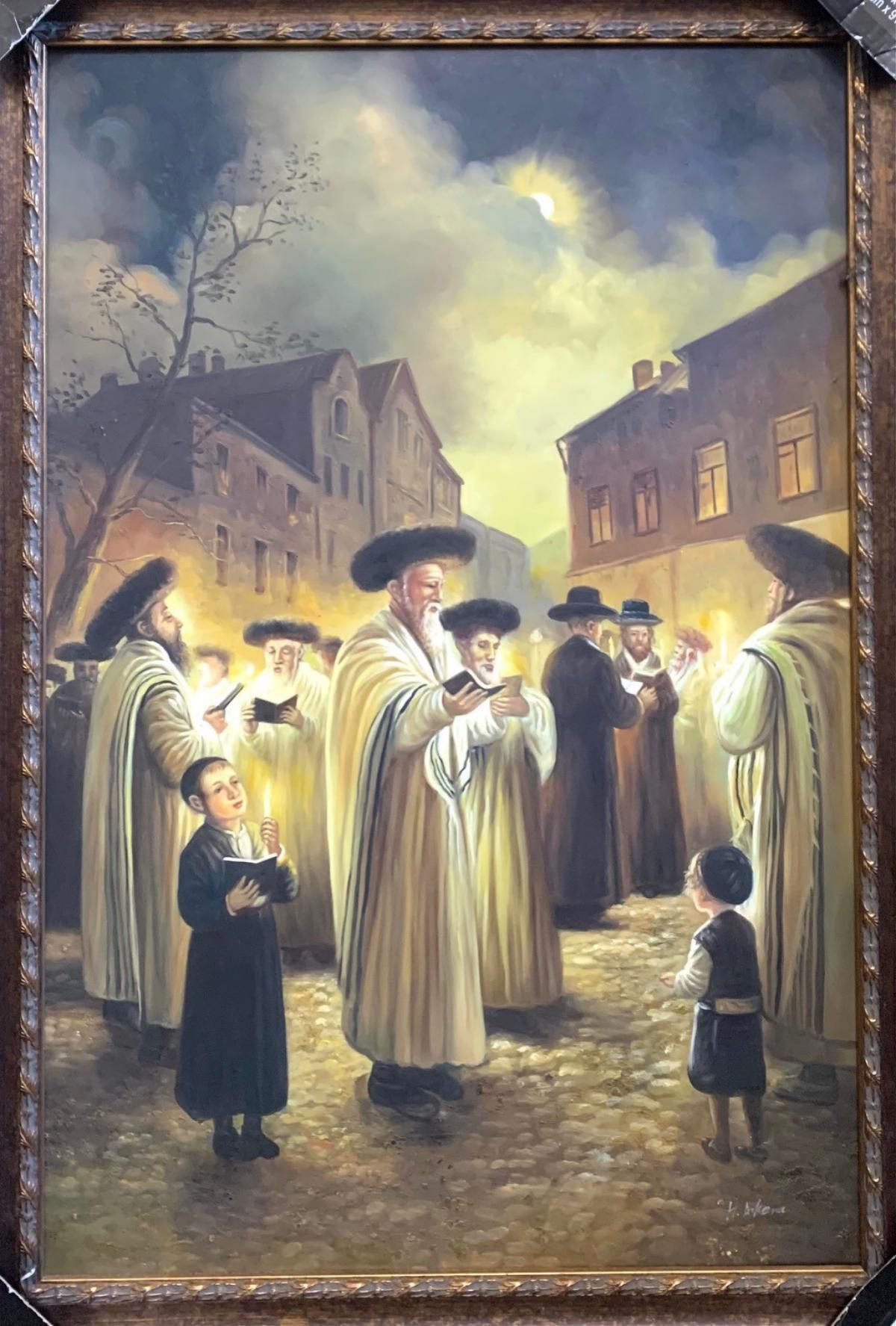 H. Akera- Hand Embellished on canvas