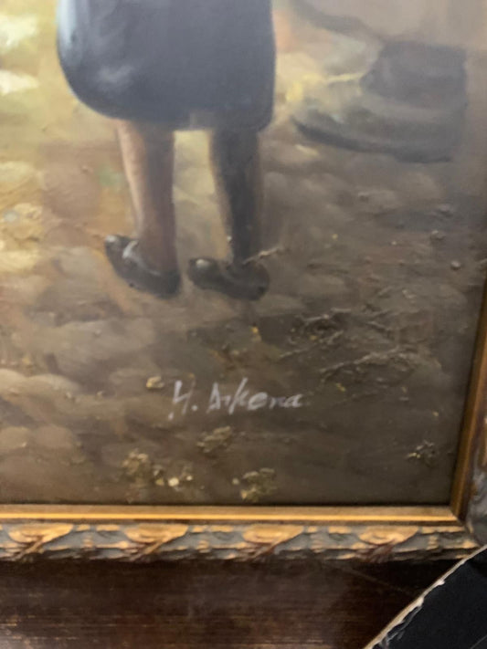 H. Akera- Hand Embellished on canvas