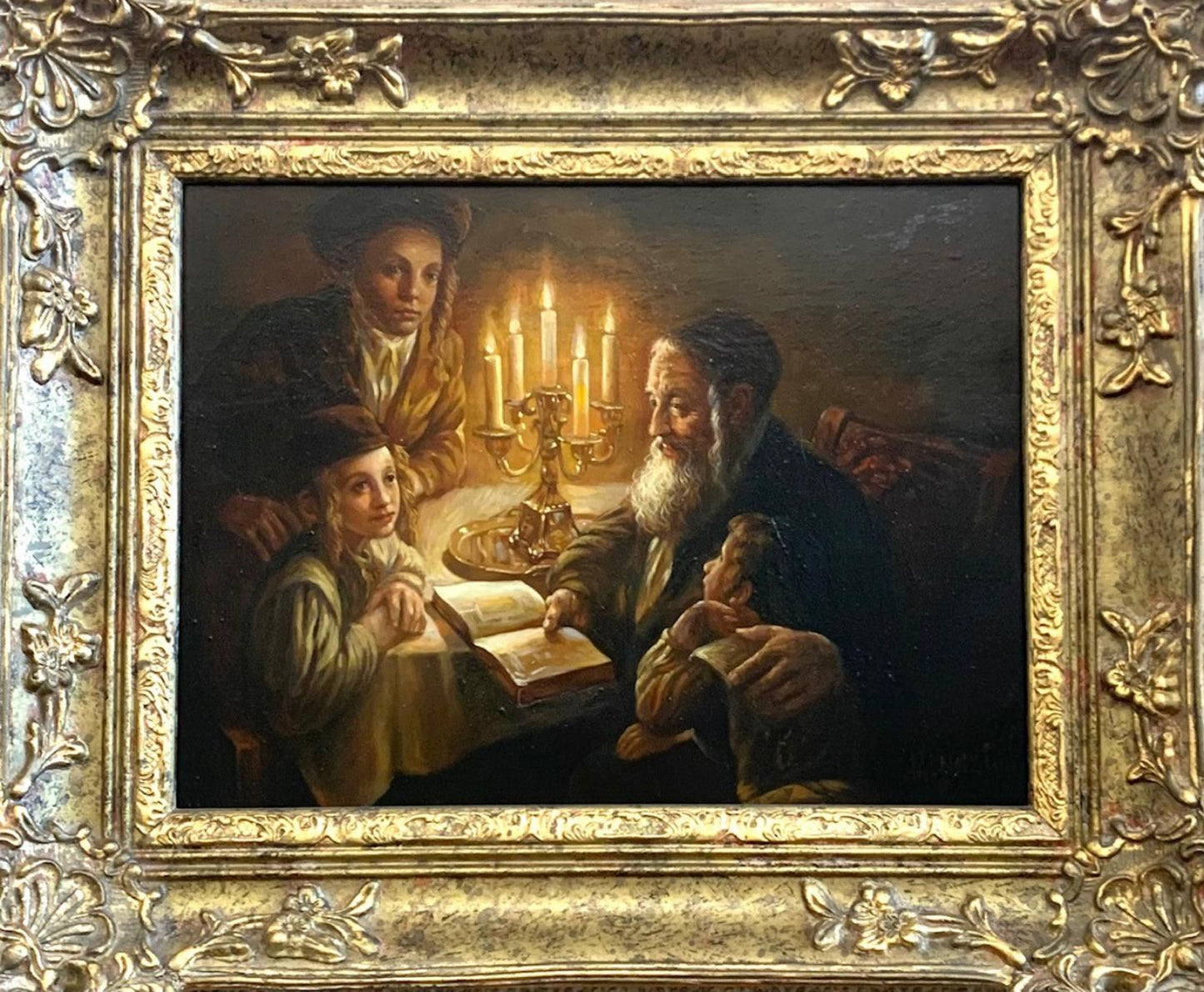 R.Neiyzon- Hand Embellished on canvas