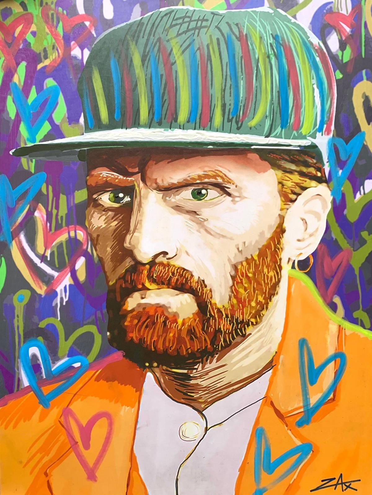 E.M. Zax- 1/1 Mixed Media unique on canvas