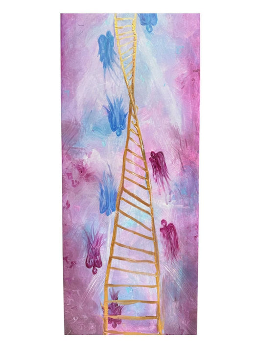 Shira Weingard- Original acrylic painting on canvas "Jacob's ladder"