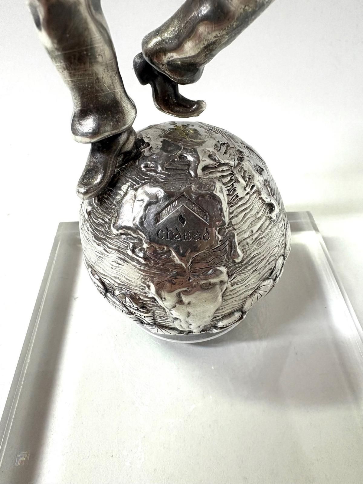 RAPHAEL ABECASSIS- 927 STERLING SILVER PLATED "Dancing Hassid"