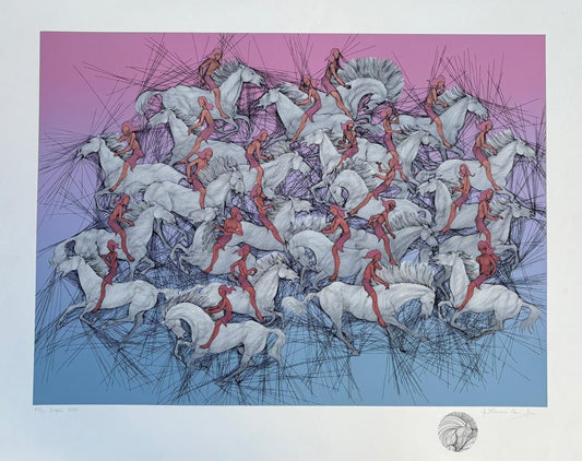 Guillaume Azoulay- Serigraph on paper "Exodus"
