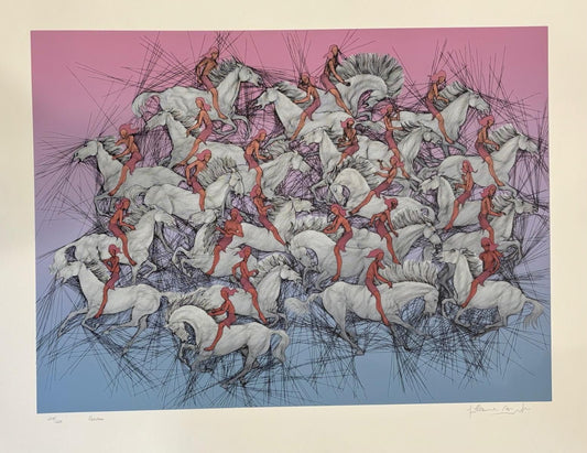Guillaume Azoulay- Serigraph on paper "Exodus"