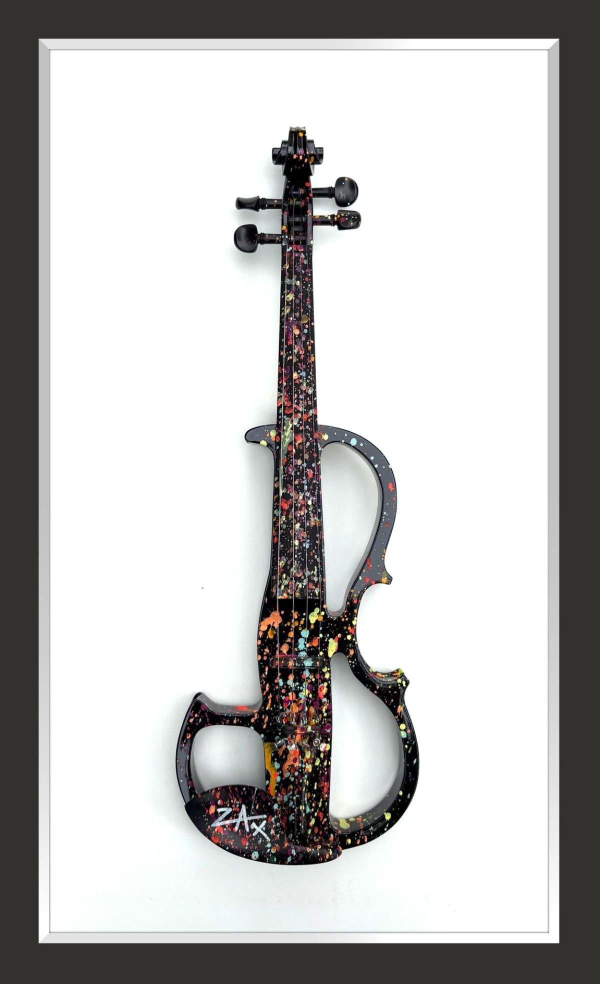 E.M. Zax- Hand painted one-of-a-kind violin wall sculpture
