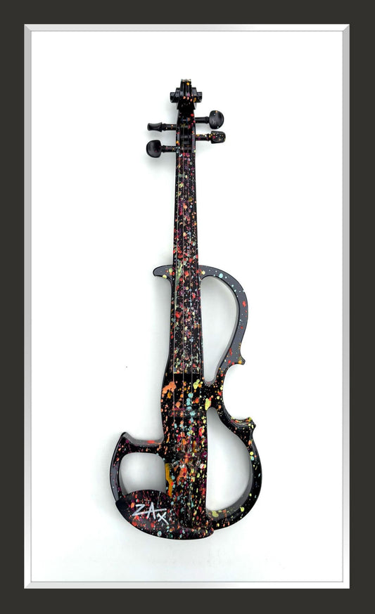 E.M. Zax- Hand painted one-of-a-kind violin wall sculpture