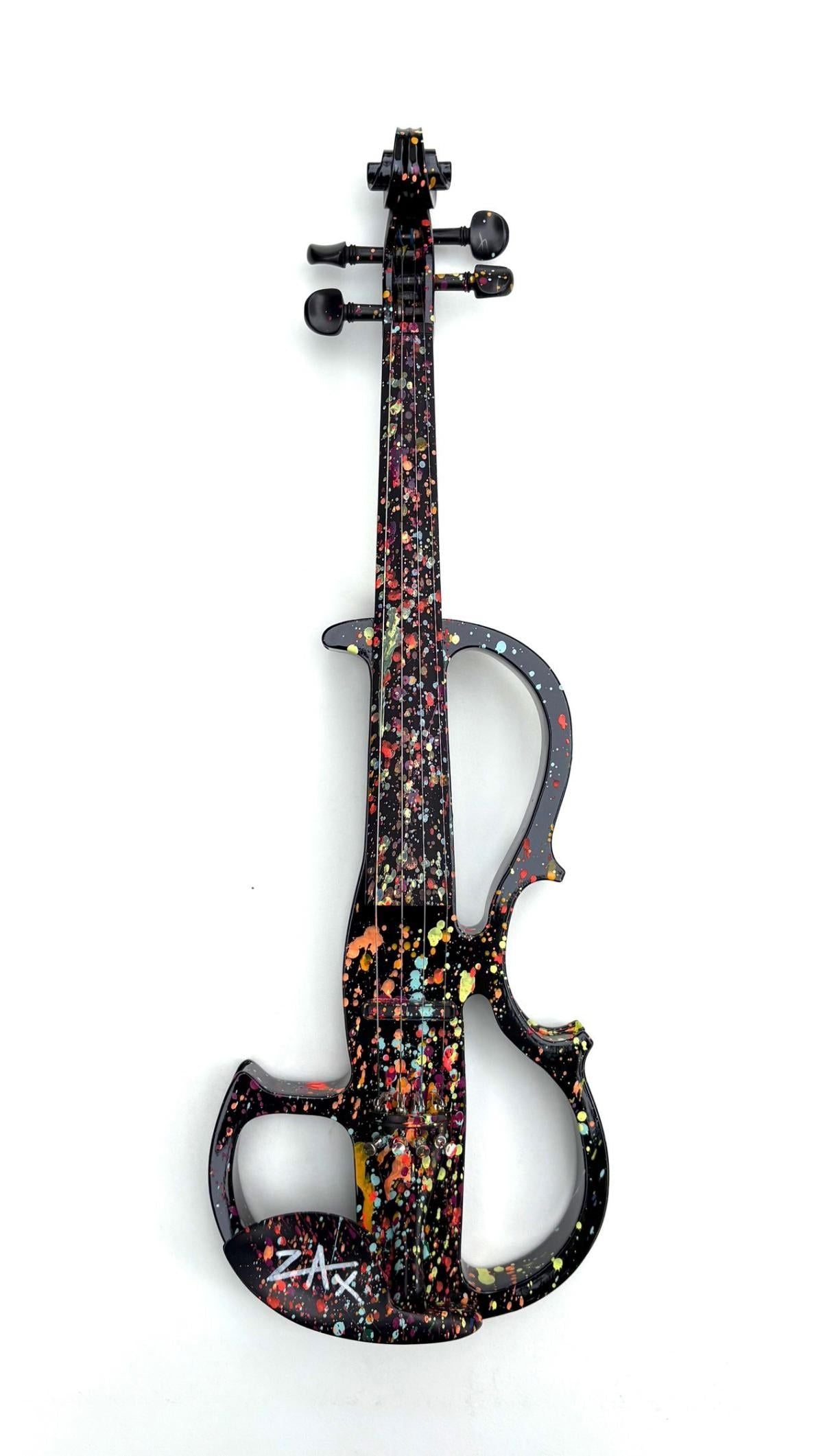 E.M. Zax- Hand painted one-of-a-kind violin wall sculpture