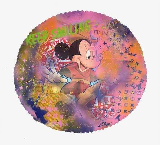 E.M ZAX- 1/1 unique mixed media on paper