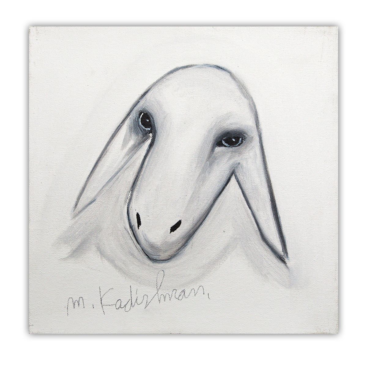 Menashe Kadishman- Original Acrylic on Canvas "Untitled"