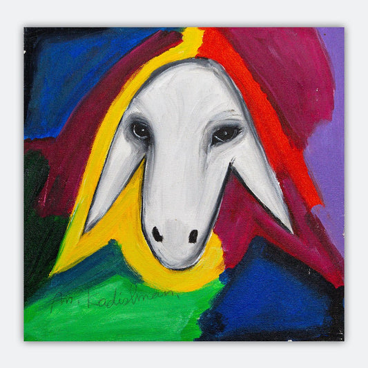 Menashe Kadishman- Original Acrylic on Canvas "Untitled"