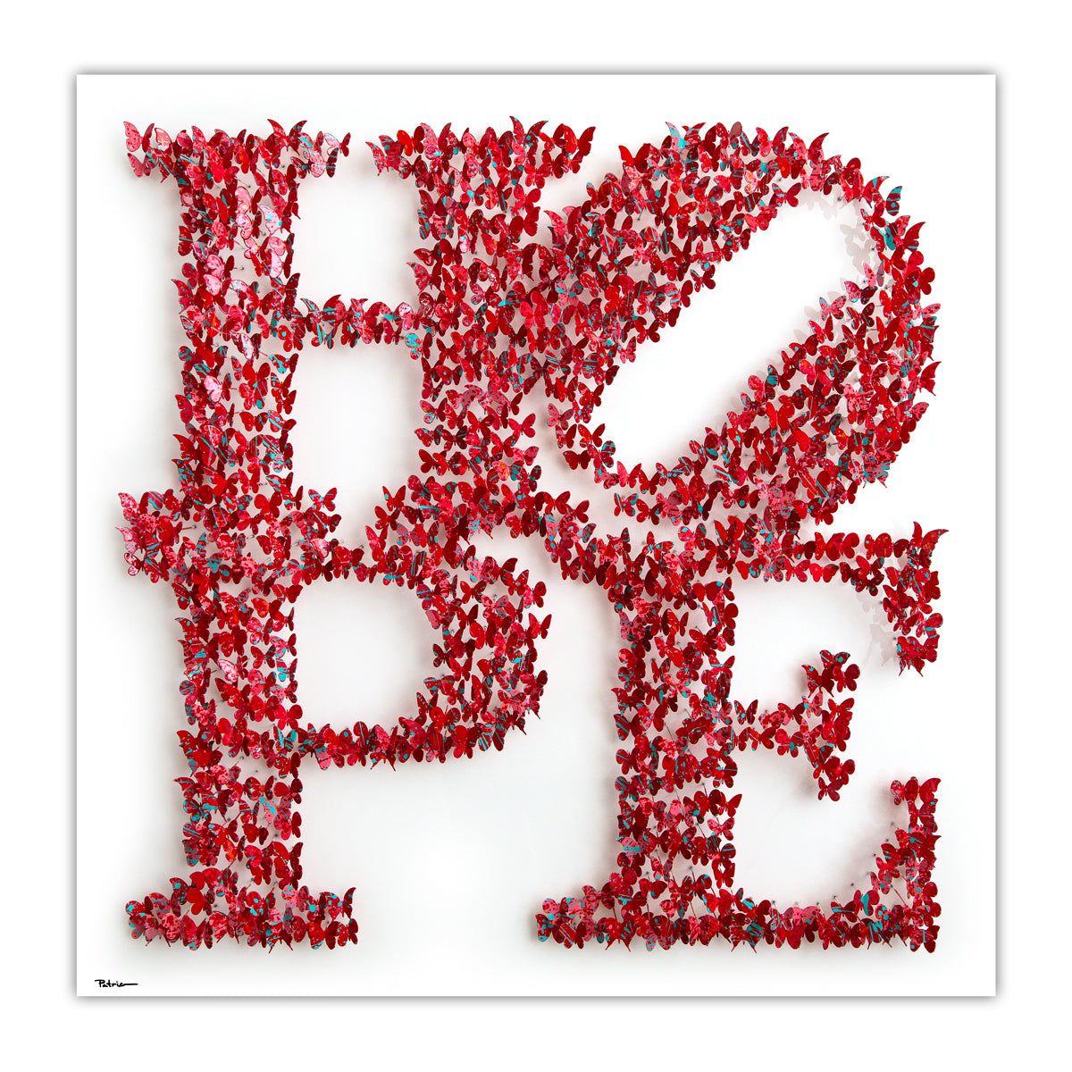 Patricia Govezensky- Original 3D Metal Art on Wood "HOPE"