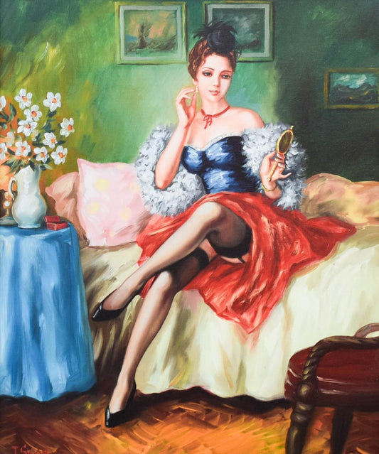 Taras Sidan- Original Giclee on Canvas "Before The Date"