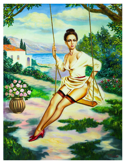 Taras Sidan- Original Oil on Canvas "Gabriele"
