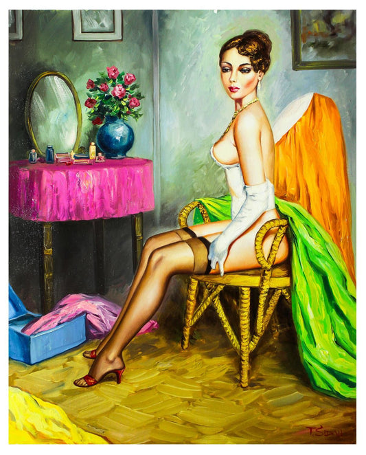 Taras Sidan- Original Oil on Canvas "Edda"