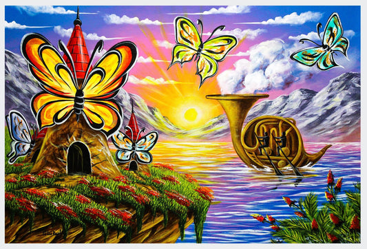 Eugene Poliarush- Original Oil on Canvas "Sunny Day Outside"