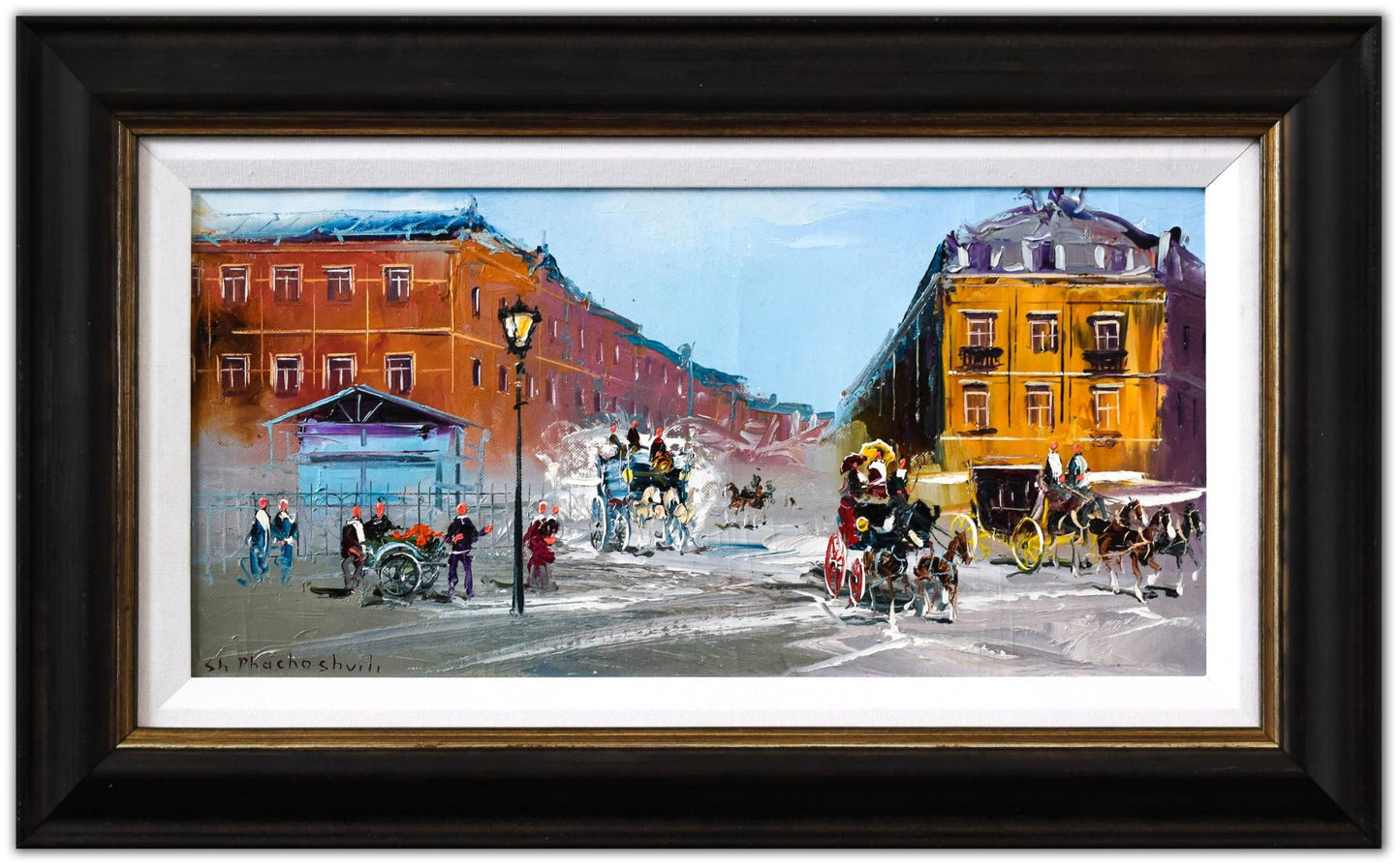 Shalva Phachoshvili- Original Oil on Canvas "Old Days"