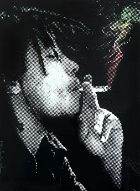 Mr. Brainwash- Silkscreen on Paper "Happy Birthday Bob Marley! Jamming (Vertical Colors)"