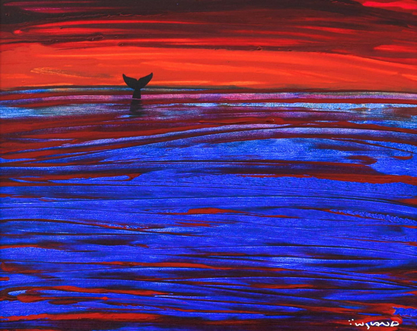 Wyland- Original Painting on Canvas "Whale Tail"