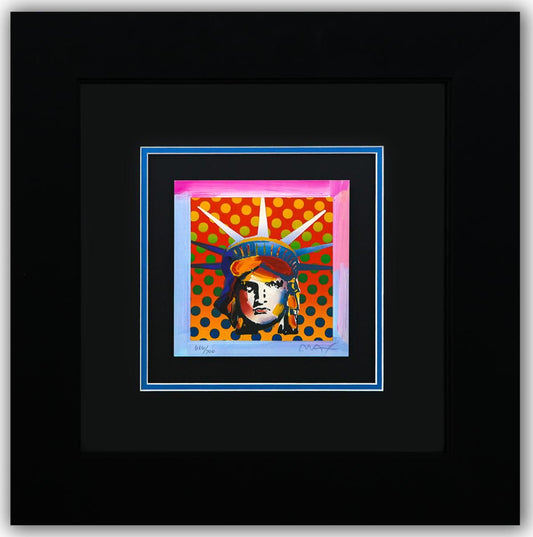 Peter Max- Original Lithograph "LIBERTY HEAD (Mini)"