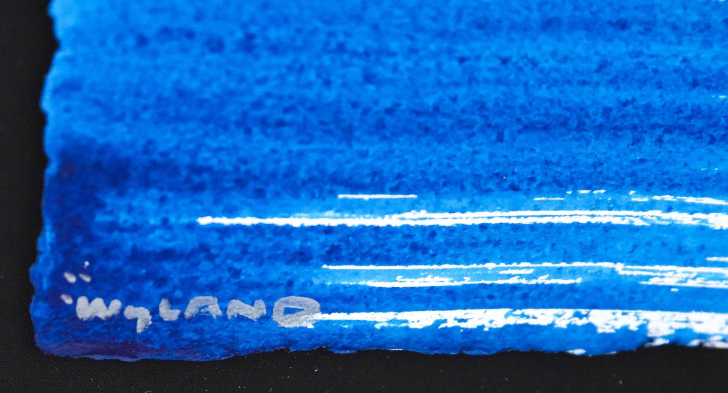 Wyland- Original Watercolor Painting on Deckle Edge Paper "Dolphin"