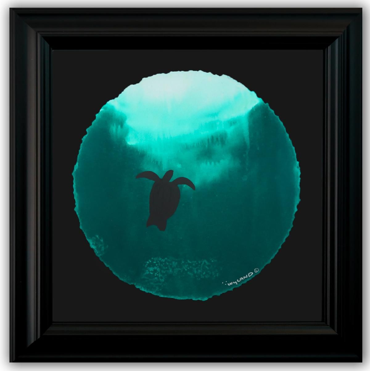 Wyland- Original Watercolor Painting on Deckle Edge Paper "Fluke"