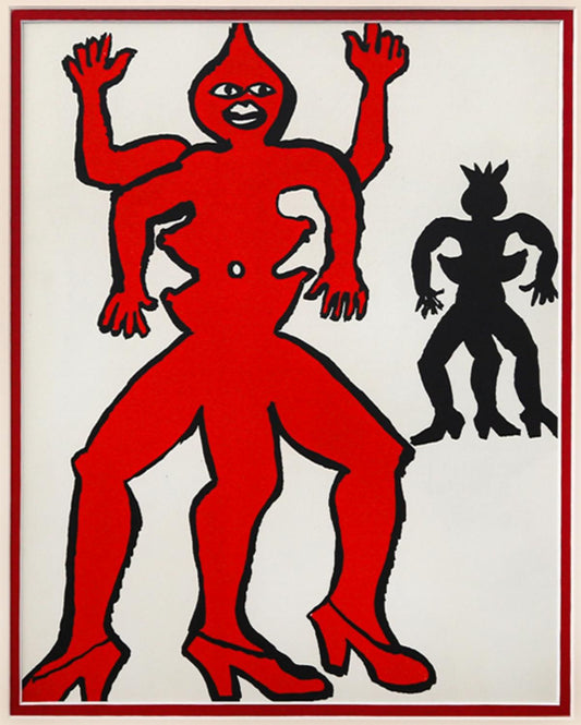 Alexander Calder- Lithograph "DLM212 - Une famille de la-bas II"