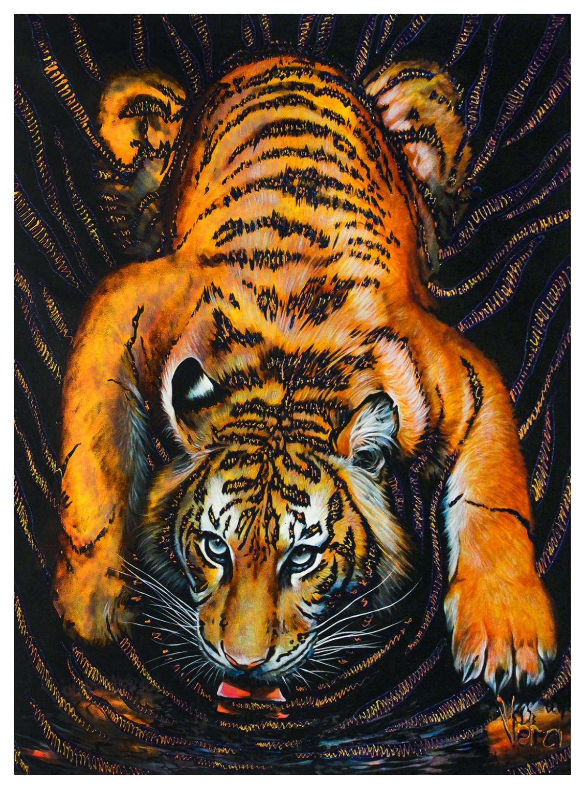 Vera V. Goncharenko- Original Oil on Canvas "Getting ready"