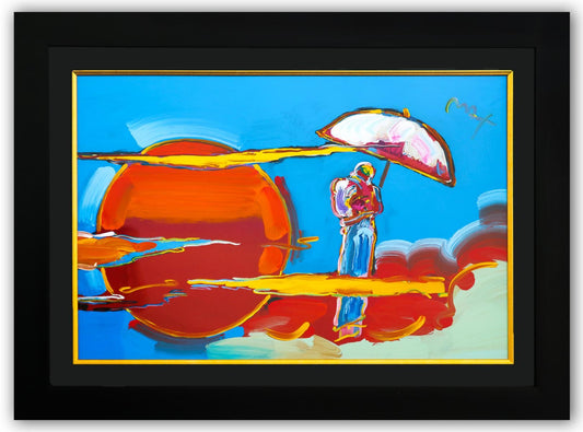 Peter Max- Original Mixed Media "Sage with Umbrella"