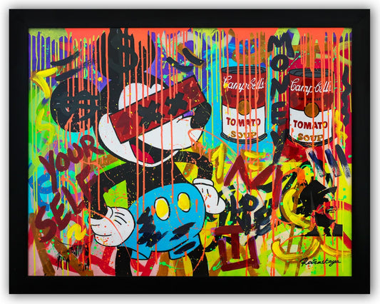 Nastya Rovenskaya- Original Mixed Media on Paper "MiKaws"