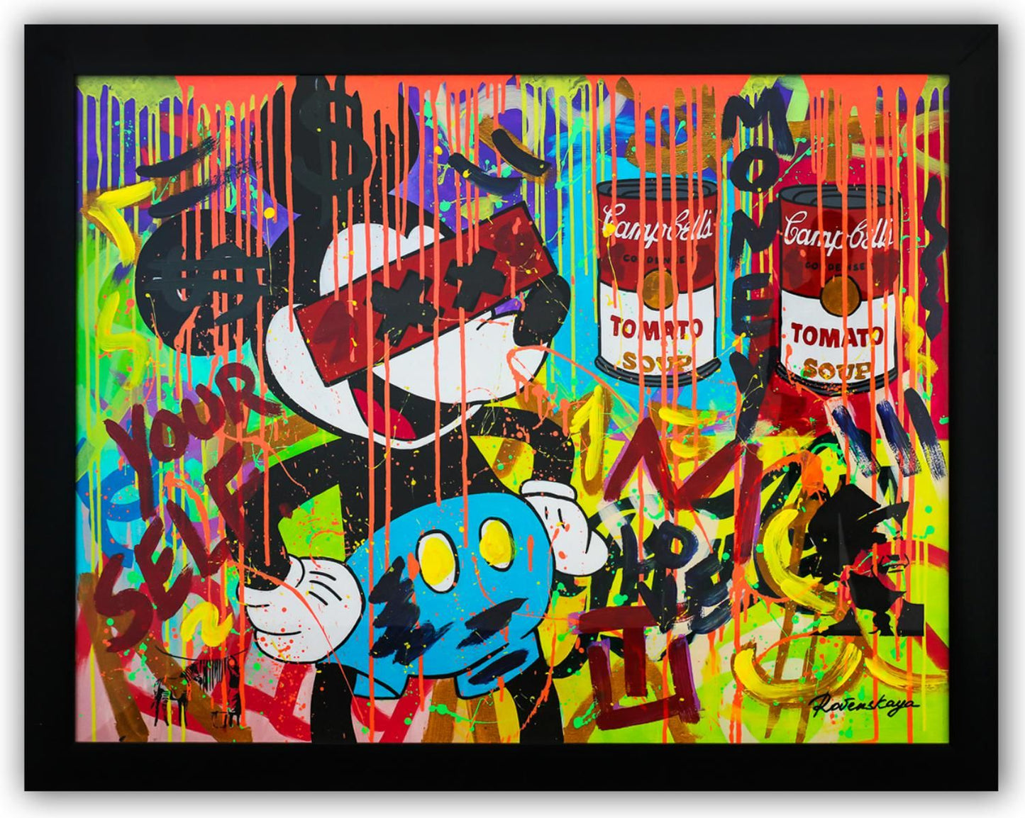 Nastya Rovenskaya- Original Mixed Media on Paper "MiKaws"