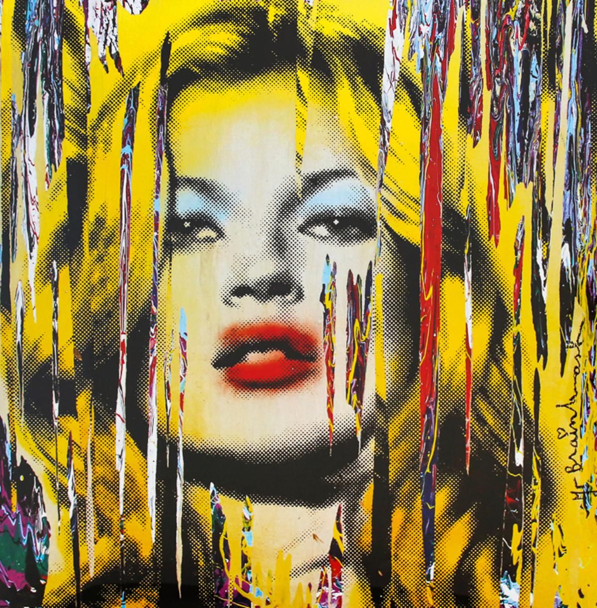 Mr. Brainwash- Offset Lithograph "Kate Moss"