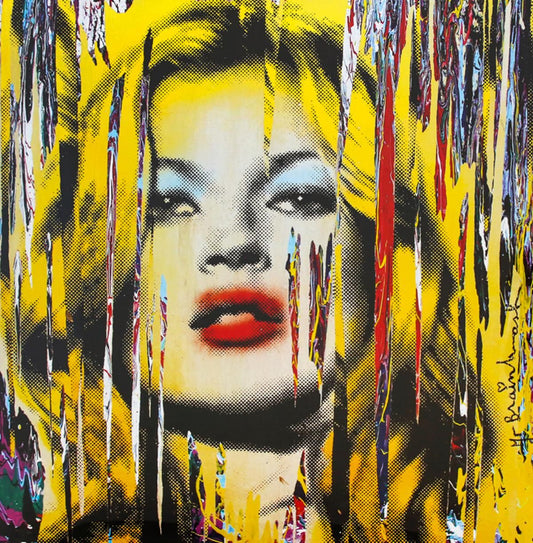 Mr. Brainwash- Offset Lithograph "Kate Moss"