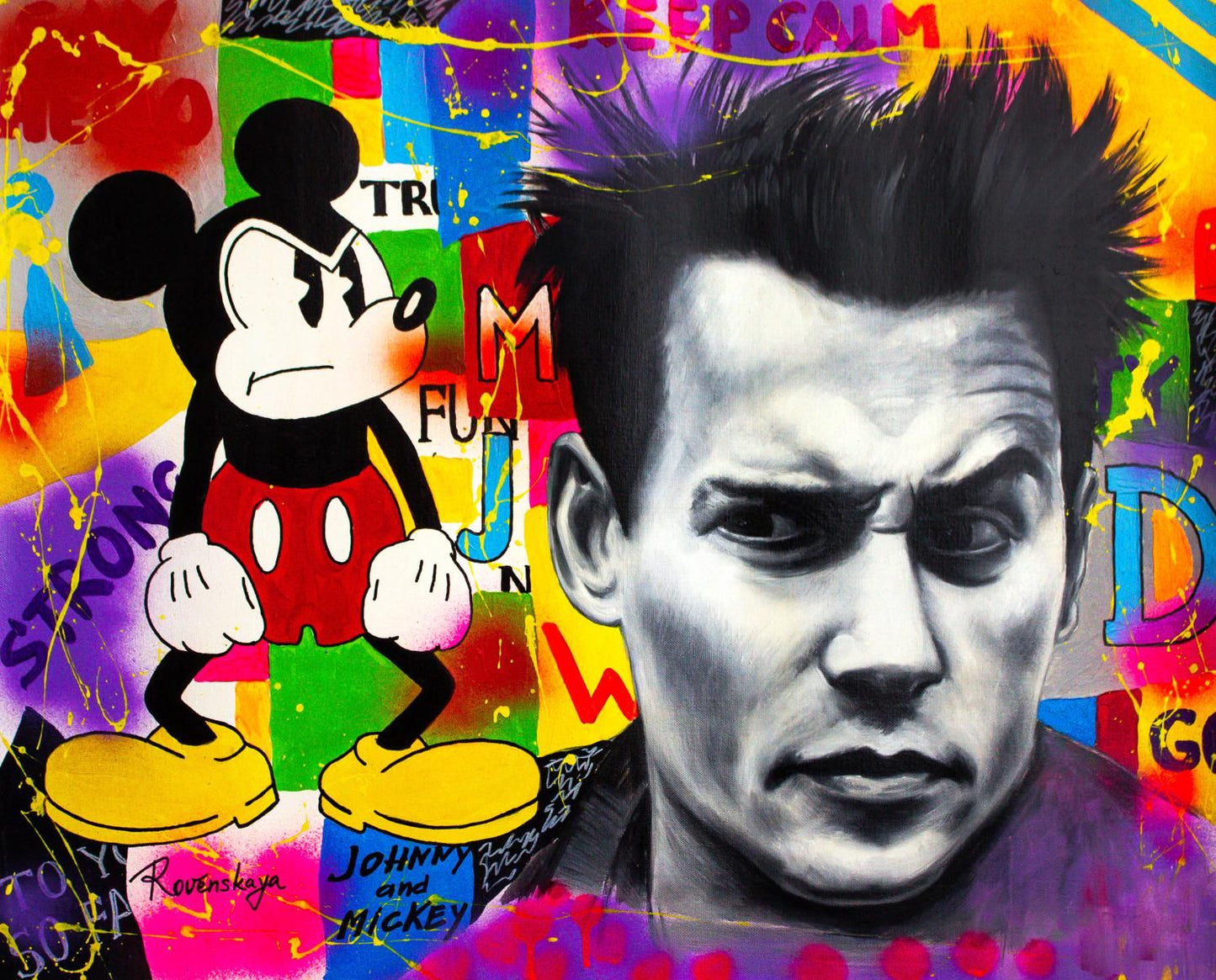 Nastya Rovenskaya- Original Oil on Canvas "Johnny"