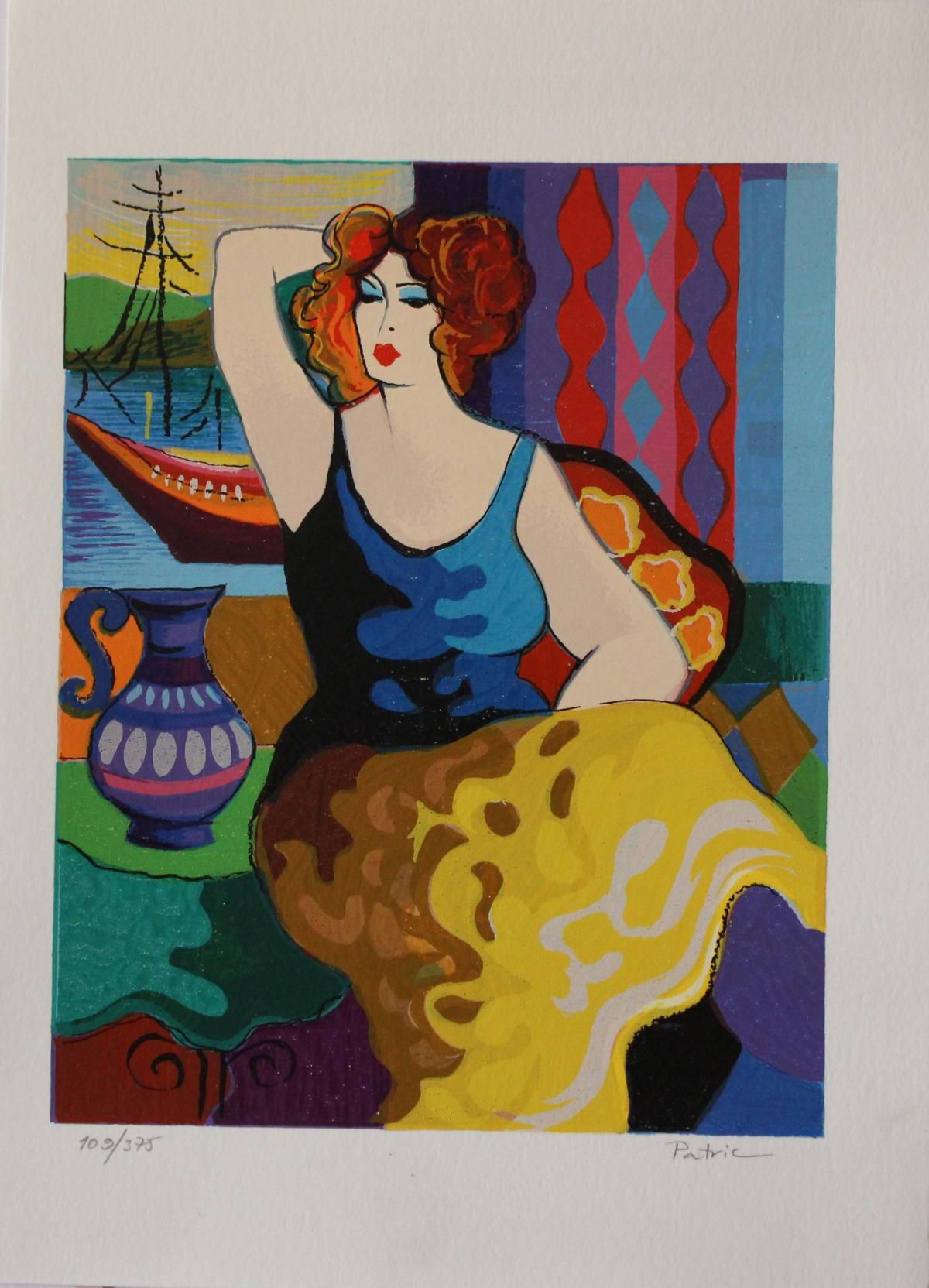 Patricia Govezensky- Original Serigraph on Paper "Gloria"