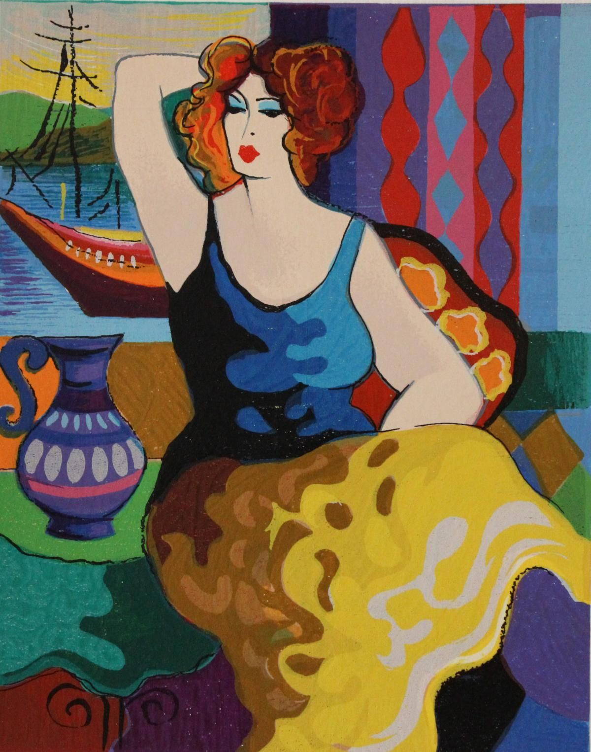 Patricia Govezensky- Original Serigraph on Paper "Gloria"