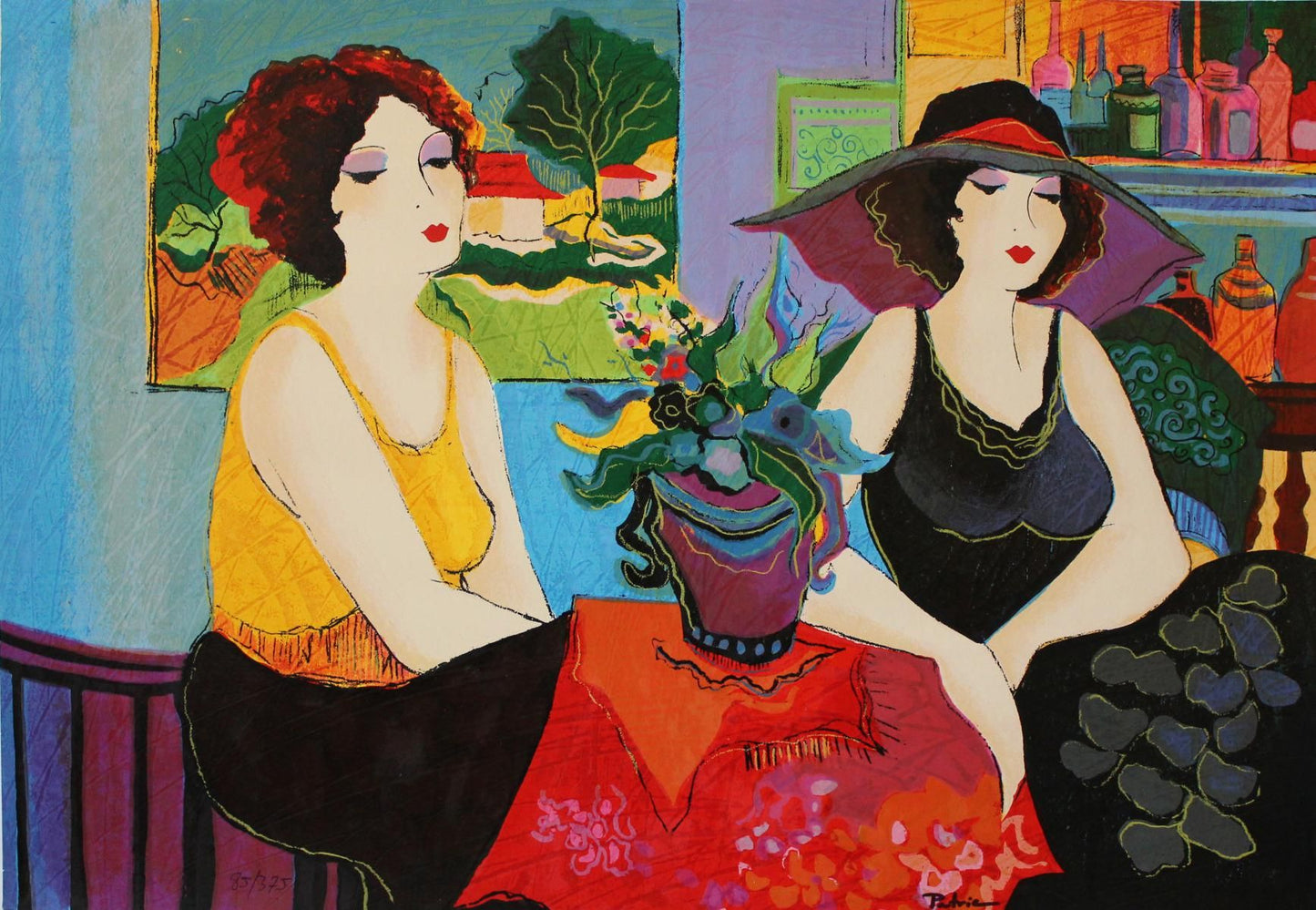 Patricia Govezensky- Original Serigraph on Canvas "Esco Bar"