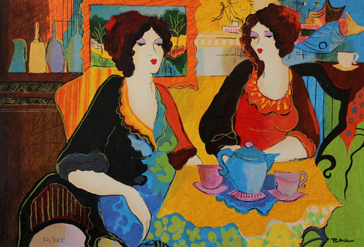 Patricia Govezensky- Original Serigraph on Canvas "Silence Beach"
