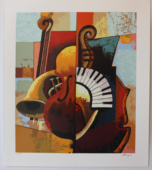 Igor Kovalev- Original Serigraph on Paper "Symphony III"