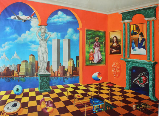 Alexander Astahov- Original Giclee on Canvas "New York View"